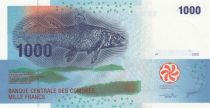 Comoros 1000 Francs Fish - Canoe 2005