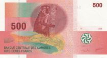 Comoros 500 Francs Lemur - Flowers 2006