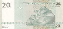 Congo (RDC) 20 Francs - Lions - HDM - 2003 - Serial JA