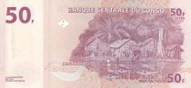 Congo (RDC) 50 Francs - Mask - Village - 04-01-2022 - Serial KF