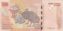 Congo (RDC) 5000 Francs - Statue - Zebra - 04-01-2022 - Serial RA