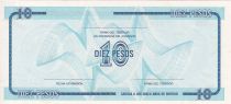 Cuba 10 Pesos - Armoiries - 1985 - Série ED - P.FX22