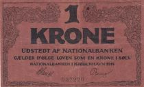 Danemark 1 Krone - 6 digit - P.10 - 1921