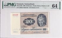 Denmark 20 Kroner, Pauline Tutein - House Sparrow - 1988 - Serial C8