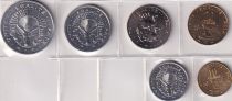 Djibouti Set of 6 Coins - 1991-1999