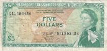 East Caribbean States 5 DollarS, Elizabeth II - 1965 - P.13f