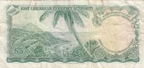 East Caribbean States 5 DollarS, Elizabeth II - 1965 - P.13f