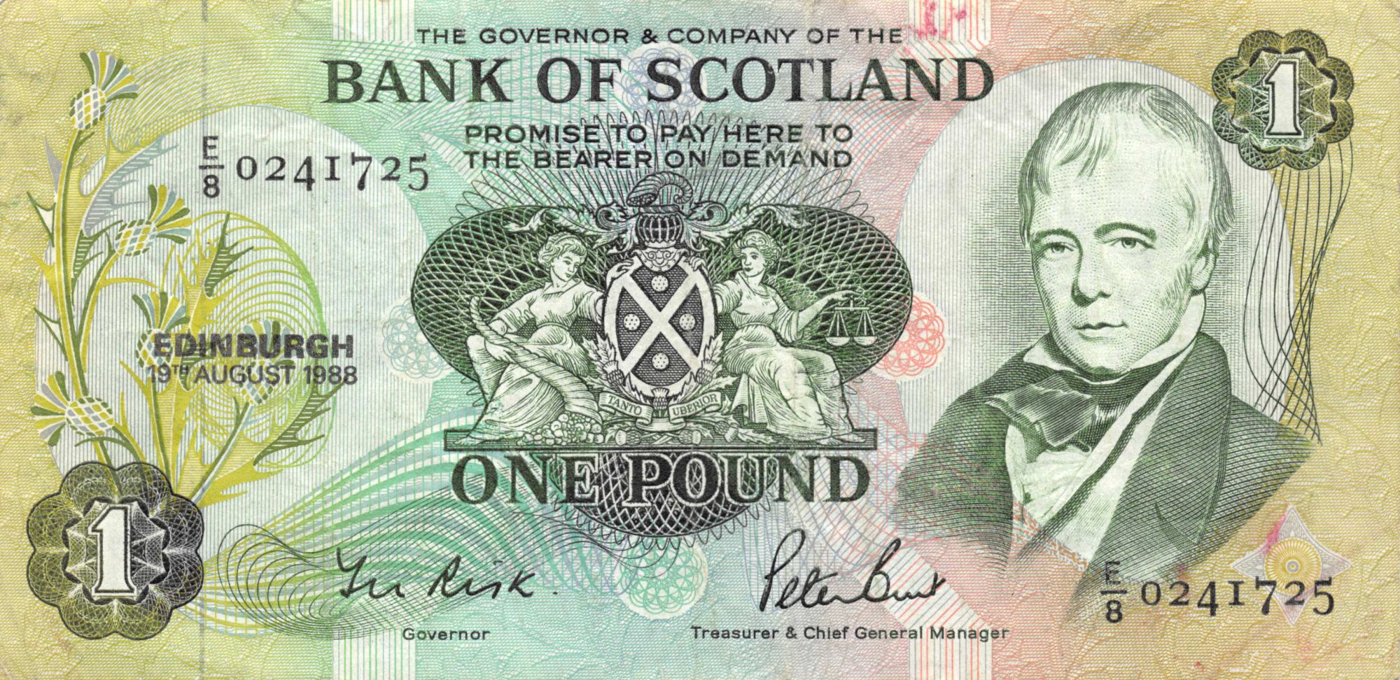 Billet Ecosse 1 Pound 19081988 TTB