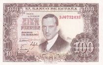 Espagne 100 Pesetas - J.R. de Torres -  1953 - Série 3J