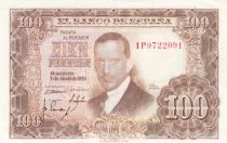 Espagne 100 Pesetas - J.R. de Torres - 07-04-1953 - Série 1P