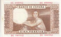 Espagne 100 Pesetas - J.R. de Torres - 07-04-1953 - Série 2E