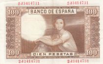 Espagne 100 Pesetas - J.R. de Torres - 07-04-1953 - Série 2J