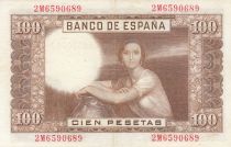 Espagne 100 Pesetas - J.R. de Torres - 07-04-1953 - Série 2M