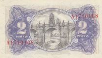 Espagne 2 Pesetas - Femme - Pont de Tolède - 1938 - P.95