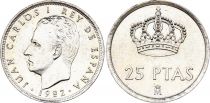 Espagne 25 Pesetas Juan Carlos - 1982