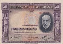 Espagne 50 Pesetas - Santiago Ramon y Cajal - 1935 - SUP - P.88