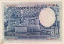 Espagne 50 Pesetas - Santiago Ramon y Cajal - 1935 - TTB - P.88