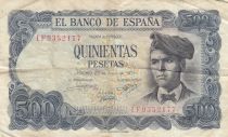 Espagne 500 Pesetas - Jacinto Verdaguer - Village de montagne - 1971 - Série N - 1F