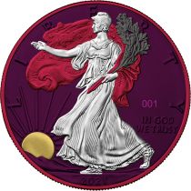 Etats Unis d\'Amérique American Eagle - Liberty Space Red\  - 1 Once Argent ETATS-UNIS 2021\ 