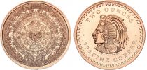 Etats Unis d\'Amérique Aztec Calendar - 2 Ounces Copper