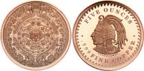 Etats Unis d\'Amérique Aztec Calendar - 5 Ounces Copper