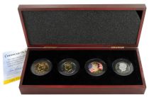 Etats Unis d\'Amérique Coffret 4 pièces hologramme couleur 1/2 dollarJohn F. Kennedy\ \ 