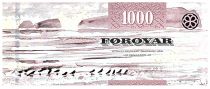 Faroe Islands 1000 Kronur - Bird\'s wing - View from Sandoy - 2011