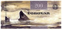 Faroe Islands 200 Kronur - Moth - View from Vagum - 2011 - P.31