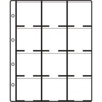Feuilles HARTBERGER pour 12 étuis numismatiques 50 x 50 mm