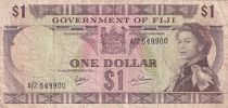 Fidji 1 Dollar - Elisabeth II - 1969 - Série A/2
