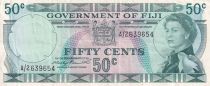 Fidji 50 Cents - Elisabeth II - 1971 - Série A/2