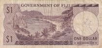 Fiji 1 Dollar - Elizabeth II - 1969 - Serial A/2