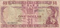 Fiji 1 Dollar - Elizabeth II - 1974 - Serial B/1