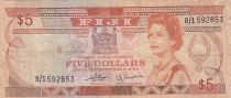 Fiji 5 dollars - Elisabeth II - Fidjiens - Série B/1 - 1992