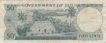 Fiji 50 Cents - Elisabeth II - 1971 - Serial A/1