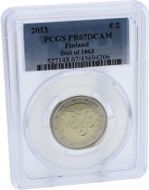 Finlande 2 Euros BE Commémo. FINLANDE 2013 - Parlement de 1863 - PCGS PR67DCAM