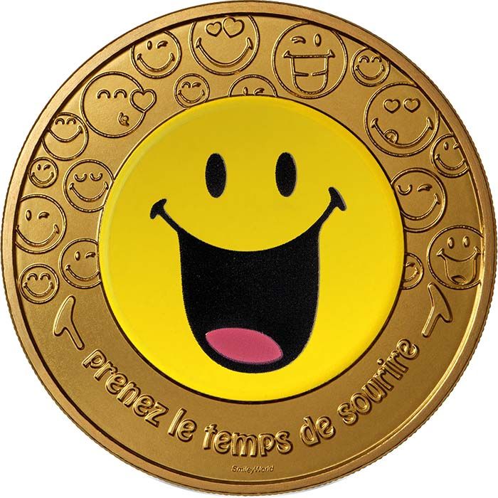 Pièce France - Monnaie De Paris 50 Ans Du Smiley - Mini-médaille ...