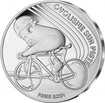 France - Monnaie de Paris Le Cyclisme sur piste - 10 Euros Argent FRANCE 2023 (MDP) - Les Phryges - Mascottes de Paris 2024 - Va