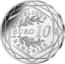 France - Monnaie de Paris Le Cyclisme sur piste - 10 Euros Argent FRANCE 2023 (MDP) - Les Phryges - Mascottes de Paris 2024 - Va