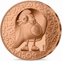 France - Monnaie de Paris Mascotte Paris 2024 - 1/4 Euros Cuivre 2023