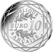 France - Monnaie de Paris SCHTROUMPF Maladroit - 10 EUROS ARGENT FRANCE 2020 (MDP) - LES SCHTROUMPFS - Vague 2