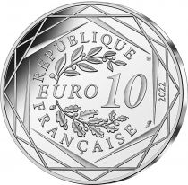 France - Monnaie de Paris Serpentard - 10 Euros Argent Couleur FRANCE 2022 (MDP) - Harry Potter