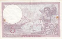 France  5 Francs Modified helmeted woman - 02.11.1939 - Serial G.65