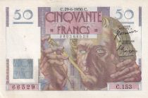 France  50 Francs - Le Verrier - 02-03-1950 - Serial C.153