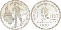 France  ALBERTVILLE, SKI DE FOND - 100 FRANCS 1991