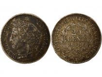 France  Cérès - 20 Centimes Argent - 1851 A Paris