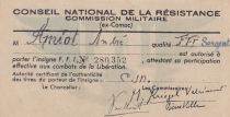 France  Conseil National de la Résistance - Sergeant