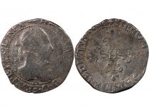 France  HENRI III - 1/2 FRANC WITH GOFFERED COLLAR 1576 A PARIS