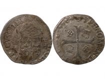 France  HENRY III - DOUZAIN OF THE DAUPHINE WITH TWO CROWNED H 1576