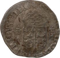 France  HENRY III - DOUZAIN OF THE DAUPHINE WITH TWO CROWNED H 1576